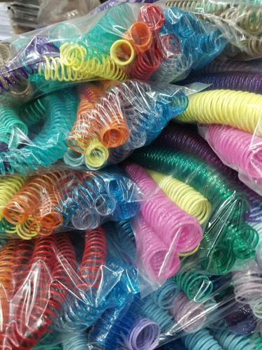 Imagen 1 de 1 de Espirales Plásticos De Color Nº 16 50 Unid 80-100 Hojas