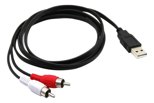Y Usb 2. 0 Macho A 2 Rca Macho Cable Adaptador Divisor De