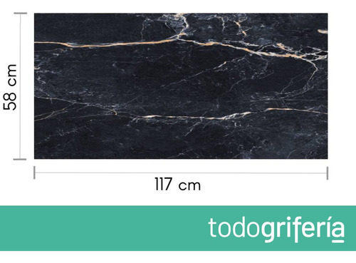Porcelanato Portoro Cerro Negro Satinado 58x117 Rectificado