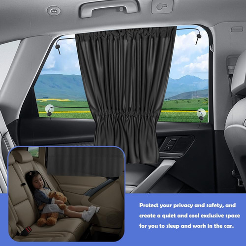 2 Cortinas Para Ventana De Coche, Cortinas Elásticas Para Pr