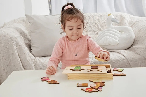 Puzzle 26 Pz Rompecabezas Ropa Classic World Encastre Madera