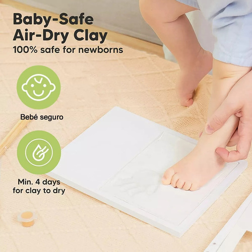 Kit De Memoria M Baby Footprint Mud Para Niños, Foto