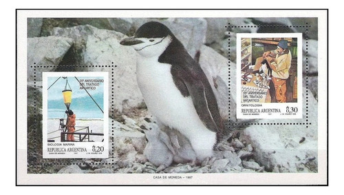 Tratado Antártico - Argentina 1987 - Block Mint - Gj Hb 57