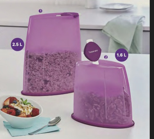 Duo Recipientes Para Cereal Tupperware