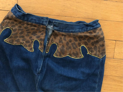 Conjunto De Campera Con Pollera De Jean Y Detalles
