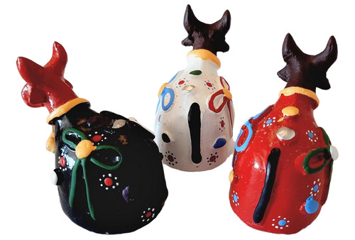 Boi Bumbá Trio Miniatura - Artesanato Alto Do Moura Caruaru