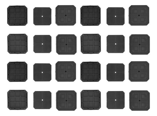 Juego De 8 Elevadores De Cama Semicubiertos En Forma De L, A