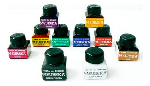 Tinta China De Dibujo Profesional Eureka X 15ml Colores