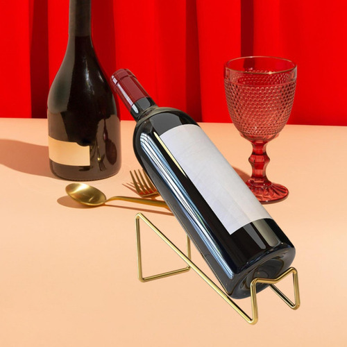 Rack De Vinos Stand De Almacenamiento De Vinos Práctico Oro