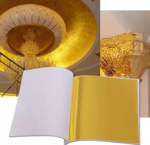 Imagem 3 de 7 de 100 Folhas Ouro Para Restauração, Douramento Ou Artesanato