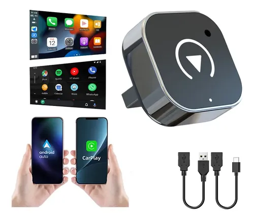 Car Play Adaptador Inalámbrico y Android Auto Converter 2en1