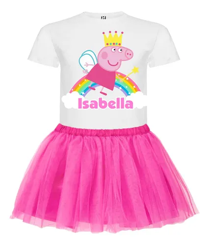 Conjunto Cumpleaños Minnie Niñas Personalizado Polera + Tutú