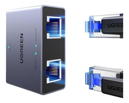 Ethernet Divisor Splitter Rj45 Hembra Out Tv Pc Gamer
