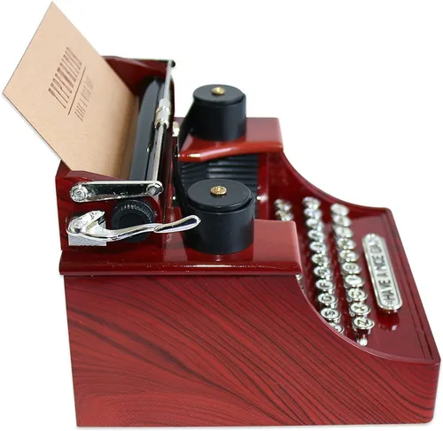 Caja Musical Maquina De Escribir Mini Vintage Styl