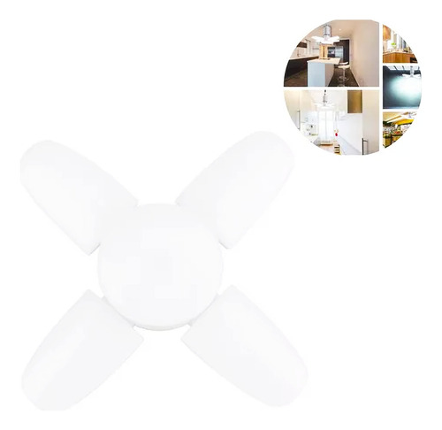 Bombillo Foco Led Lámpara Plegable Alta Iluminación Hogar Blanco Cálido