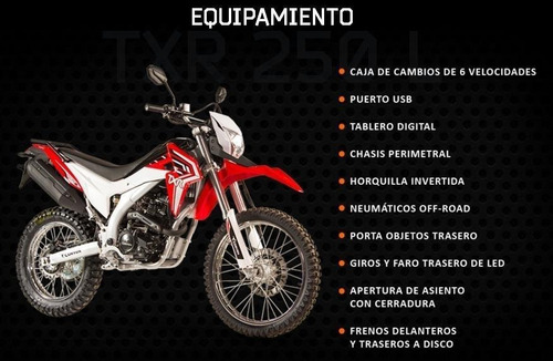 Moto Txr L 250 Corven 0km Urquiza Motos Financiada Cuotas