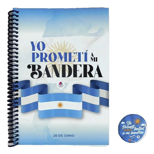 Cuaderno Promesa Jura A La Bandera Con Pin Pack X 25