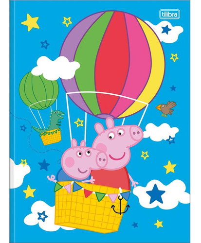 Caderno Brochurao Capa Dura Peppa Pig 80fls Pct.c/05