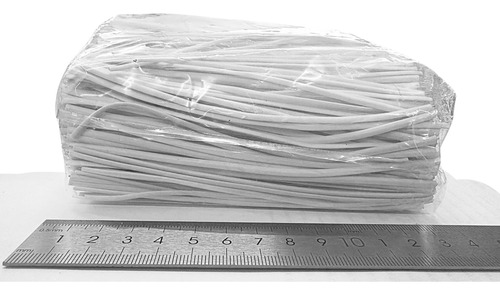 Saco C/ 1kg Amarrilho Fecho Lacre Arame Para Pão 13cm