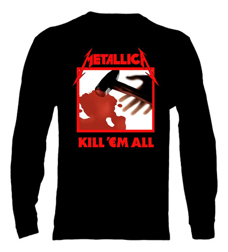 Polera Manga Larga Metallica - Ver 35 - Kill 'em All