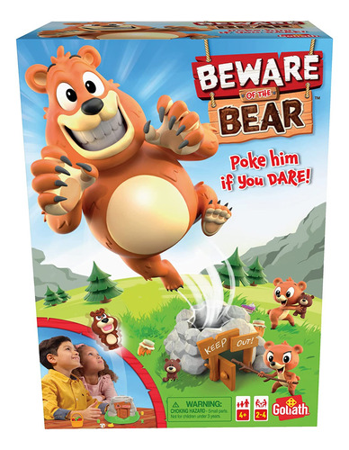 Beware Of The Bear - Juego De Goliath Con El Oso Y Esbelta L