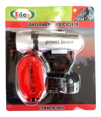 Farol P/bike Leds Diant/trazeiro Ref-80089