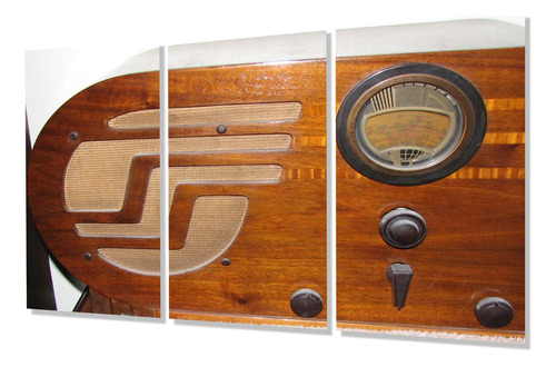 Cuadro Trip 40x60 Cuadro Decorativo Radio Vintage Clasic P4