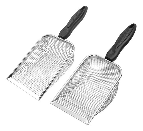 . Colher De Peneira De Metal De Malha Fina Para 2 Animais
