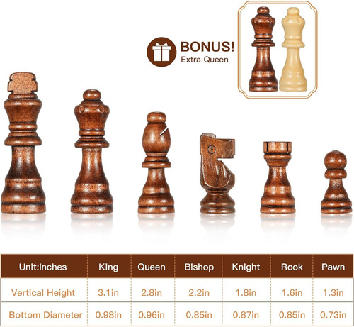 Juego De Ajedrez 15 Juego De Mesa De Madera - Juegos De Made