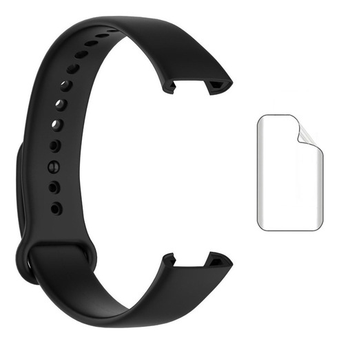 Pulseira + Película Para Relogio Xiaomi Redmi Smart Band Pro Cor Preto