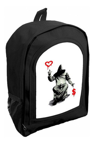 Mochila Infantil Negra Nene Nena Graffiti R20