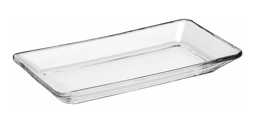 Set 12 Plato Rectangular Cristal 24.1 X 12.7 Cms. 769 Crisa