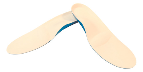 Plantilla Ortopedica Pie Plano Pelite C/barra Metatarsal Chico Largo Pie 23-25 Cm Beige Con Azul