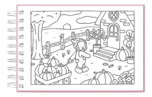 Livro De Colorir Bobi Good Capa Dura Com Desenhos Variados E Detalhados Folha A5 Com 50 Páginas Para Pintar - Presente Para Crianças E Adultos - Pronta Entrega !!