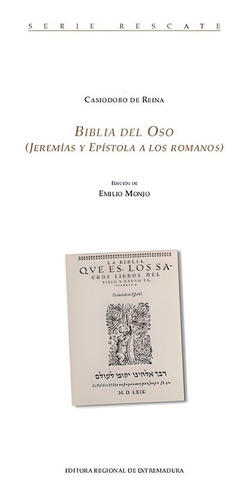 Libro Biblia Del Oso (jeremã­as Y Epã­stola A Los Romanos)