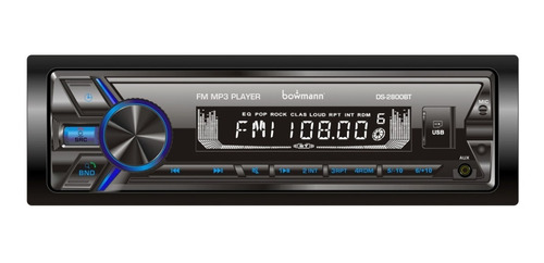 Radio Carro Bluetooth Usb Bowmann Desmontable 7 Colores