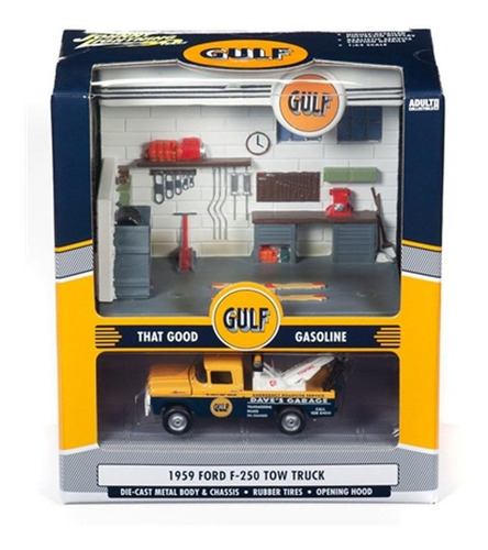 Imagem 1 de 2 de Johnny Lightning Gulf Service Center Diorama 1/64
