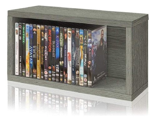 Way Basics Media Storage Dvd Rack Stackable Organizer - Cont