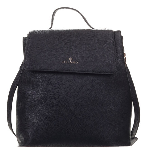 Mochila Olimba Para Mujer Urbana Comoda Modelo 9971 Negro Liso