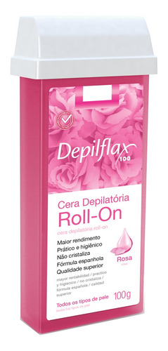 48un Cera Refil Roll On Depilflax Natural Rosa Hortelã 100g