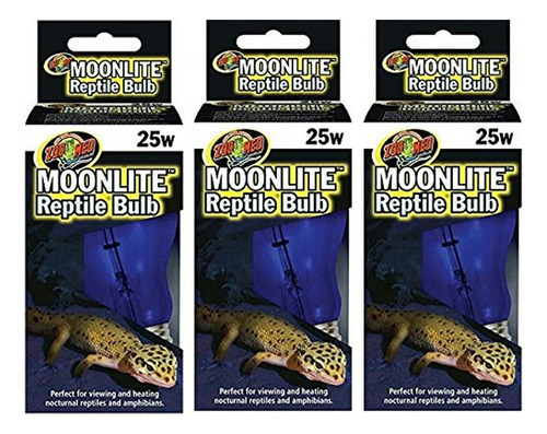 Pack De 3 Bombillas Reptile Moonlite De  - 25 W