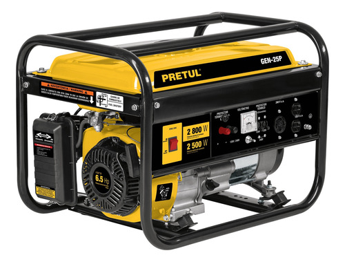 Generador Portátil 15l Cap Del Tanque Motor A Gasolina 2500w