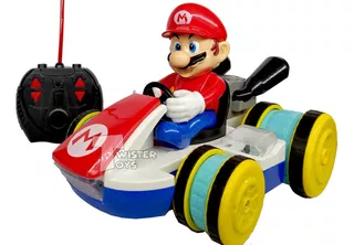 Carro Control Remoto Mario Kart Luces Sonido Mario Bros