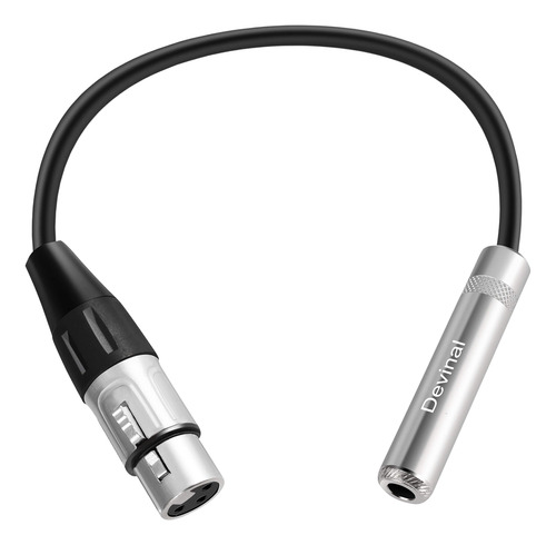 Devinal Xlr Hembra A 1/4  Hembra De 1/4 , Cable De Audio Hem