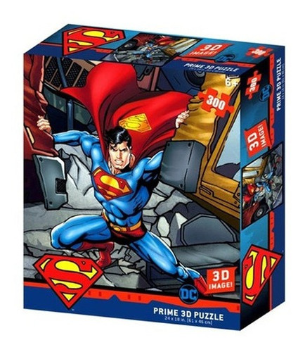 Puzzle Rompecabezas 300 Pzs Prime 3d Superman Strength Dc