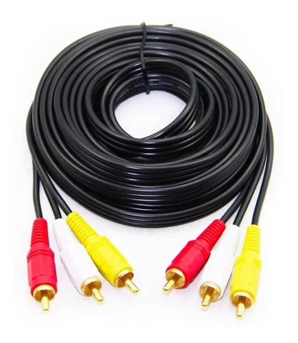 Cable Rca 3 Rca A 3 Rca Macho 5 Metros Audio Y Video