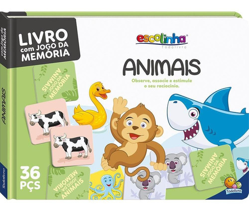 Livro Qc-dominó-memo: Animais (memo) (escolinha)