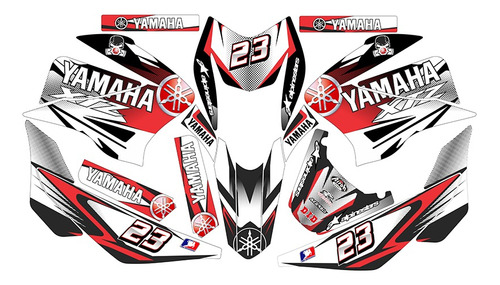 Graficos  Para  150z Lima Yamaha Rojo