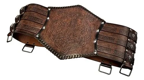 Cinturón Medieval Para Hombre Jaoyu, Cinturón De Cuero Vikin