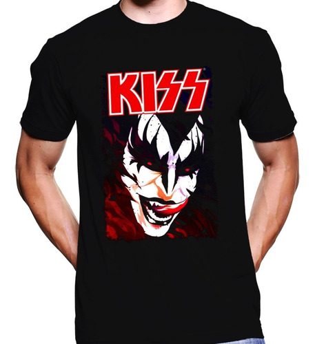 Camiseta Premium Dtg Rock Estampada Kiss 02